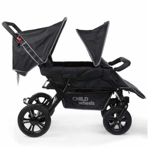 Foto van CHILDHOME Vierlingbuggy Two By Two zwart