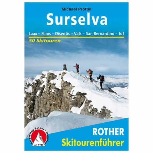 Foto van Bergverlag Rother - Surselva Laax - Flims - Toerskigids 2. Auflage 2016