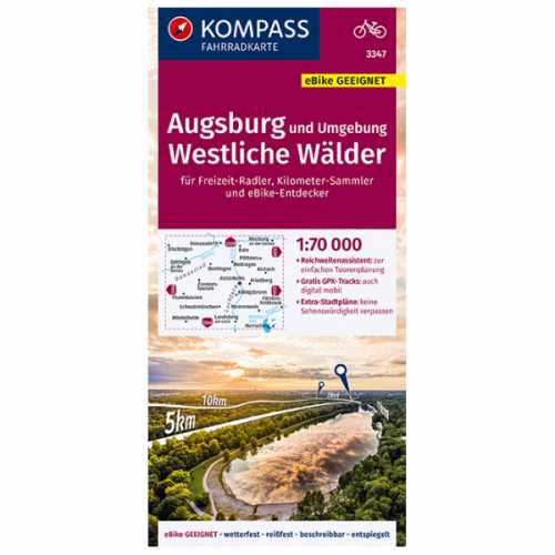 Foto van Kompass - Augsburg Und Umgebung, Westliche Wälder - Fietskaart 1. Auflage