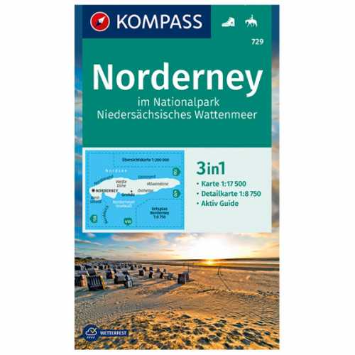 Foto van Kompass - Norderney im Nationalpark Niedersächsisches - Wandelkaart 1. Auflage - Neuausgabe