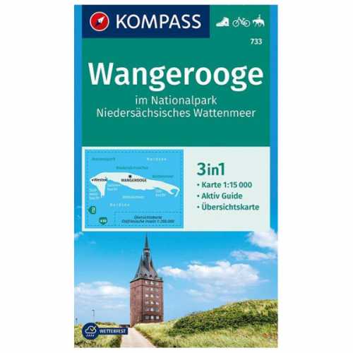 Foto van Kompass - Wangerooge im Nationalpark - Wandelkaart Karte / Gefaltet