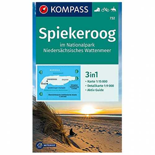Foto van Kompass - Spiekeroog, Nationalpark - Wandelkaart 1. Auflage 2020