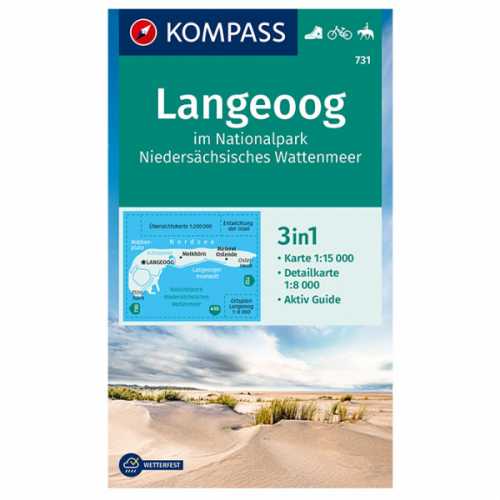 Foto van Kompass - Langeoog - Wandelkaart 2. Auflage 2021