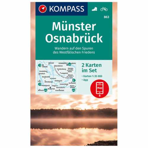 Foto van Kompass - Münster, Osnabrück - Wandelkaart 2. Auflage 2021