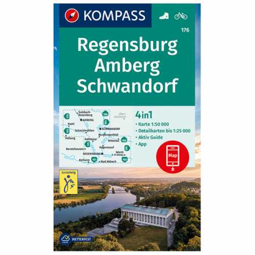 Foto van Kompass - Regensburg, Amberg, Schwandorf - Wandelkaart 2. Auflage 2021