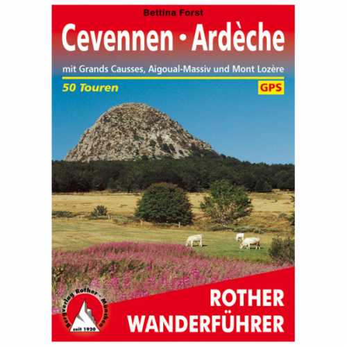 Foto van Bergverlag Rother - Cevennen - Ardèche - Wandelgids 5. aktualisierte Auflage 2019