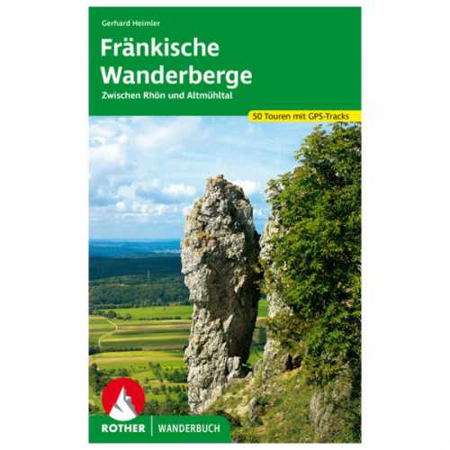 Foto van Bergverlag Rother - Fränkische Wanderberge - Wandelgids 1. Auflage 2020