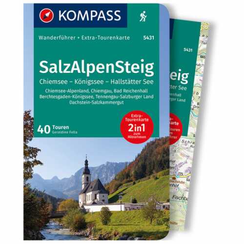 Foto van Kompass - SalzAlpenSteig, Chiemsee, Königssee, Hallstätter - Wandelgids 3. Auflage 2021