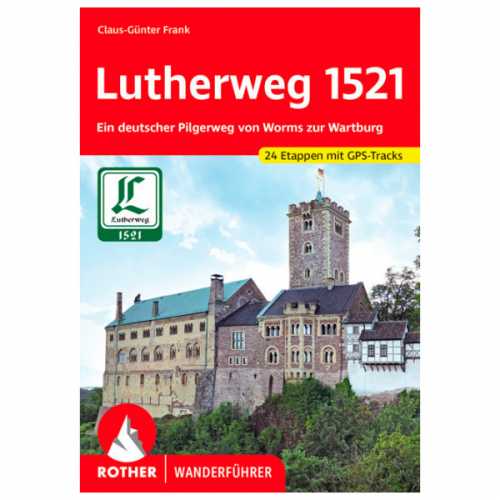 Foto van Bergverlag Rother - Lutherweg 1521 - Wandelgids 1. Auflage 2022