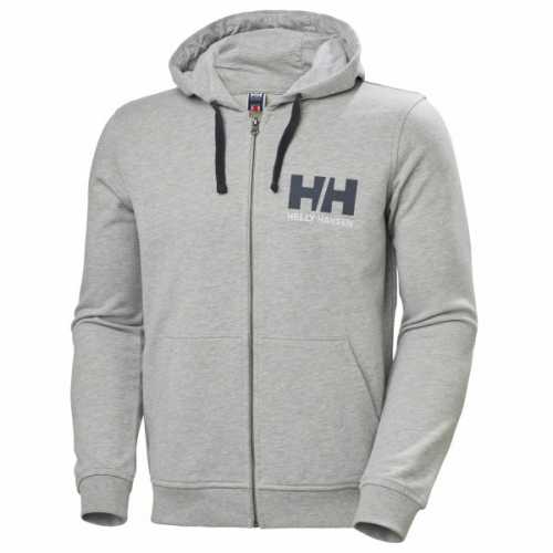 Foto van Helly Hansen - HH Logo Full Zip Hoodie maat L, grijs