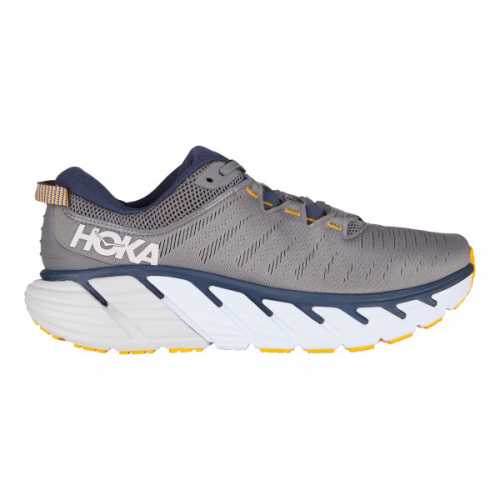Foto van Hoka - Gaviota 3 - Runningschoenen maat 10 - Wide, grijs/zwart