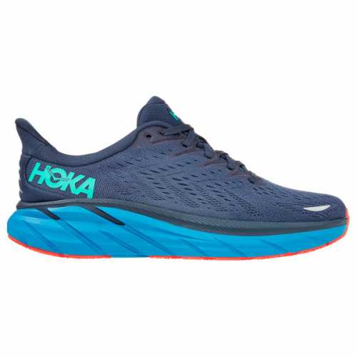 Foto van Hoka - Clifton 8 - Runningschoenen maat 10 - Regular, blauw