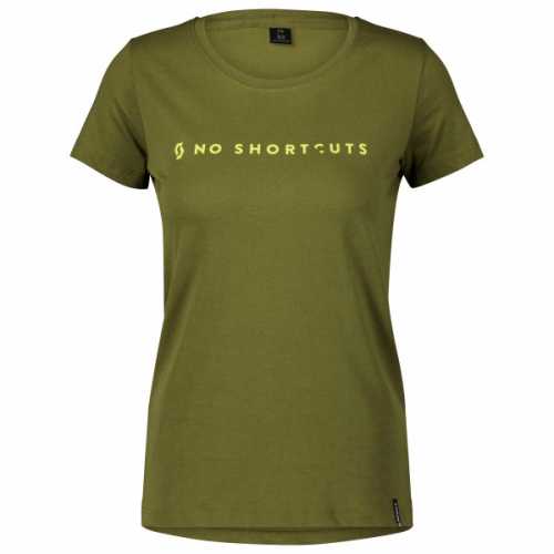 Foto van Scott - Women's No Shortcuts S/S - T-shirt maat XL, olijfgroen