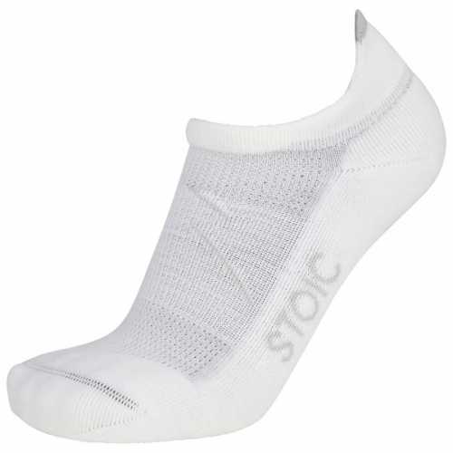 Foto van Stoic - Merino Outdoor Quarter Socks - Multifunctionele sokken maat 39-41, wit/grijs
