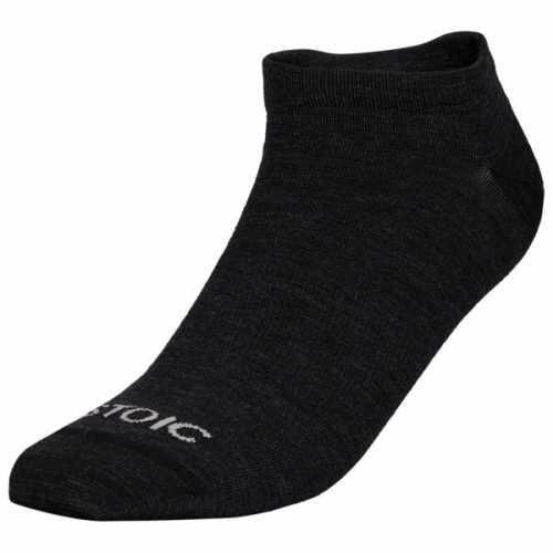 Foto van Stoic - Merino Everyday Light No Show Socks - Multifunctionele sokken maat 36-38, zwart