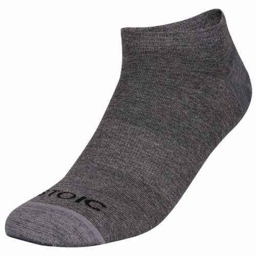 Foto van Stoic - Merino Everyday Light No Show Socks - Multifunctionele sokken maat 36-38, grijs
