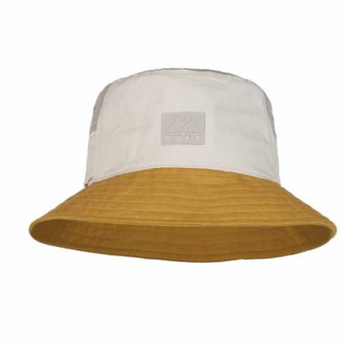 Foto van Buff - Sun Bucket Hat - Hoed maat S/M, bruin/grijs/wit/oranje