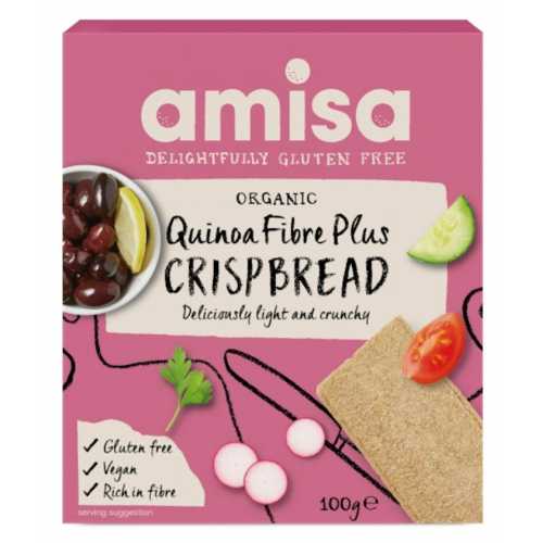 Foto van Amisa Quinoa Fiber Plus Crispbread