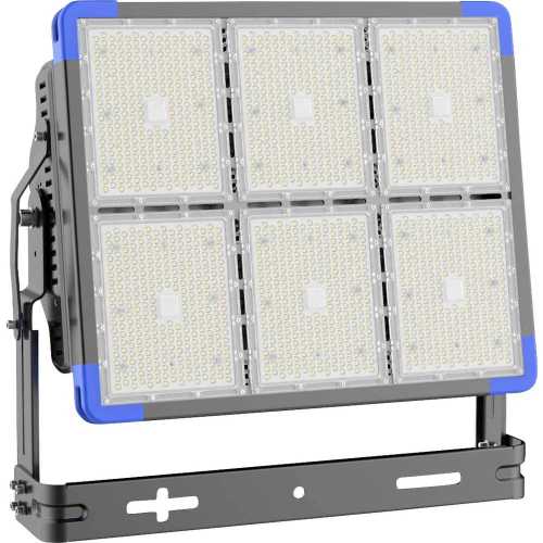 Foto van AS Schwabe Energyline XL 1080W LED Bouwlamp, LED-buitenschijnwerper, LED-wandspot, Wandschijnwerper LED 1080 W Blauw, Zwart