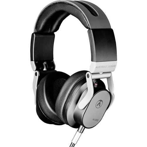 Foto van Austrian Audio Hi-X50 Over Ear koptelefoon HiFi Kabel Stereo Zwart/zilver