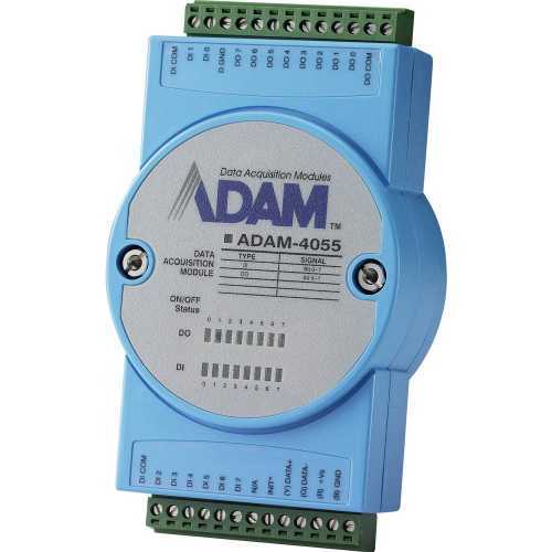 Foto van Advantech ADAM-4055 I/O module DI/O, Modbus Aantal I/Os: 16 12 V/DC, 24 V/DC