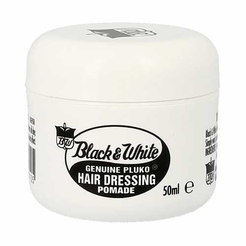 Foto van Black en White Geniune Hair Dressing Pomade Wax 50ml