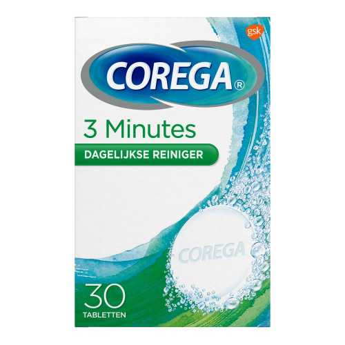 Foto van Corega Gebitreinigings Tabletten 3 Minuten 30stuks
