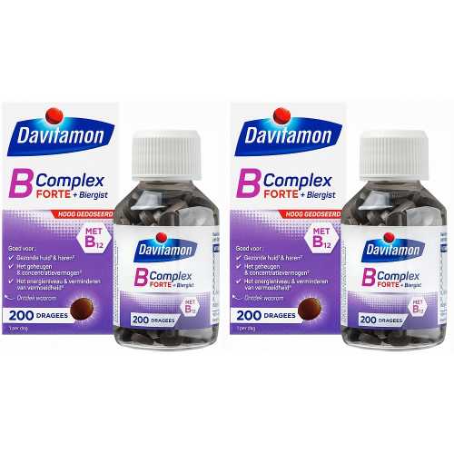 Foto van Davitamon Vitamine B Tekort Complex Forte Dragees Tabletten voordeelverpakking