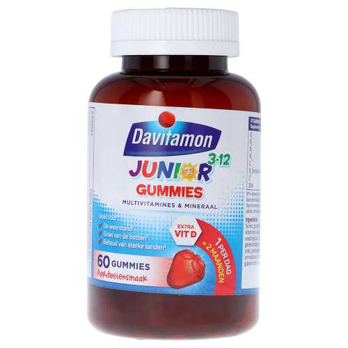 Foto van Davitamon Junior Multivitamine 3 Gummies