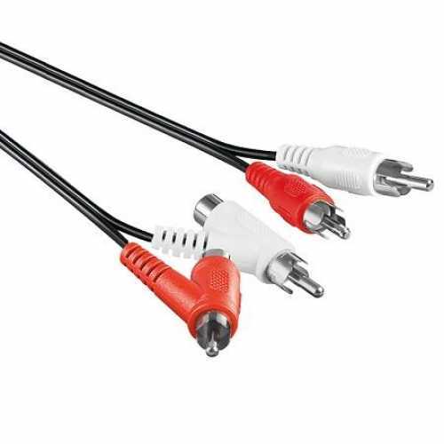 Foto van 2x tulp - 2x tulp - 1.5 meter - Tulp kabel haaks - Valueline