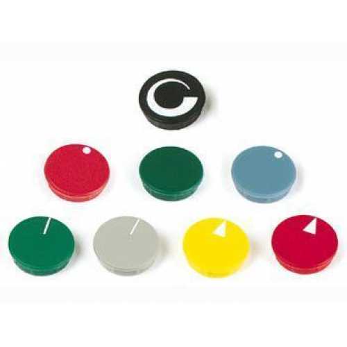 Foto van LID FOR 21mm BUTTON (RED - WHITE LINE) - HQ Products