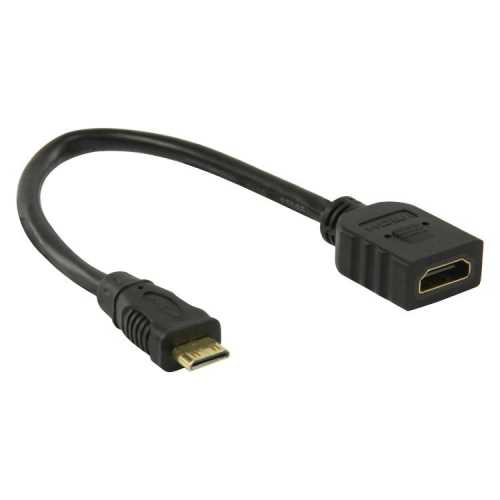 Foto van HDMI Mini - HDMI kabel - HDMI Mini Verloopstekker - Valueline