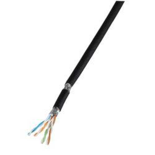 Foto van Patch Pro Flex Cat.7A cable PUR/rubber,RAL9005,UV resist. - Quality4Al
