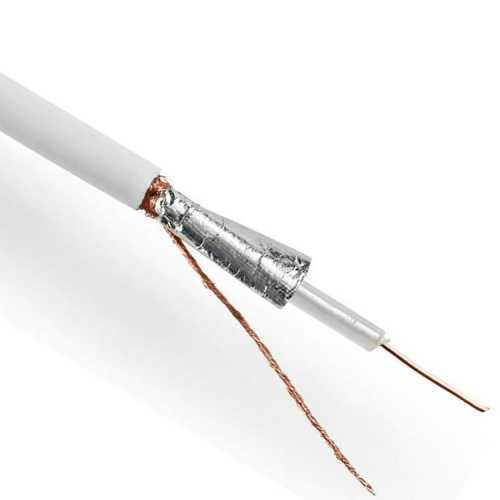 Foto van RG59 - 100 meter - Coax kabel - Wit - 75 Ohm - Valueline