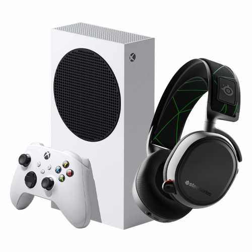 Foto van Xbox Series S + SteelSeries Arctis 9x Gaming Headset