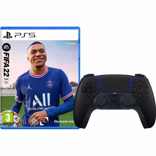 Foto van FIFA 22 PS5 + PlayStation 5 Dualsense Controller Midnight Black