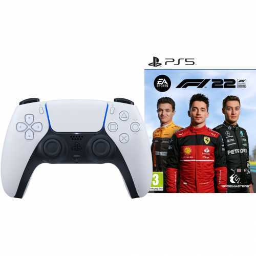 Foto van F1 22 PS5 + Sony PlayStation 5 DualSense Wit