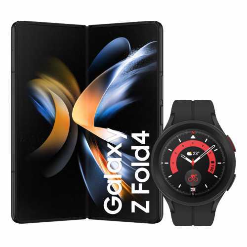 Foto van Samsung Galaxy Z Fold 4 512GB Zwart 5G + Samsung Galaxy Watch 5 Pro Zwart 45mm