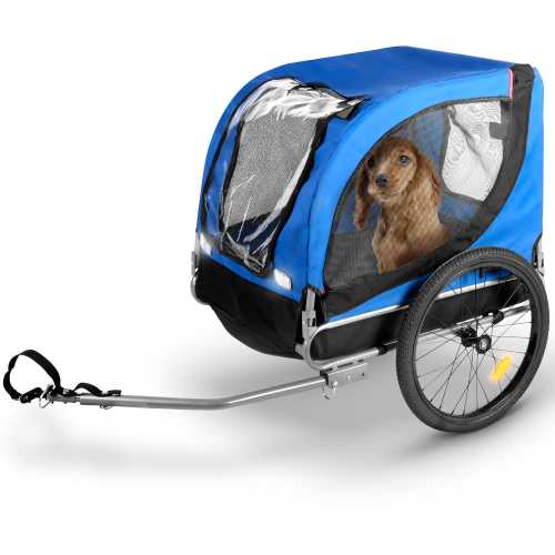 Foto van Bicycle Gear Fietskar Hond - Opvouwbaar - Regenhoes - Luchtbanden