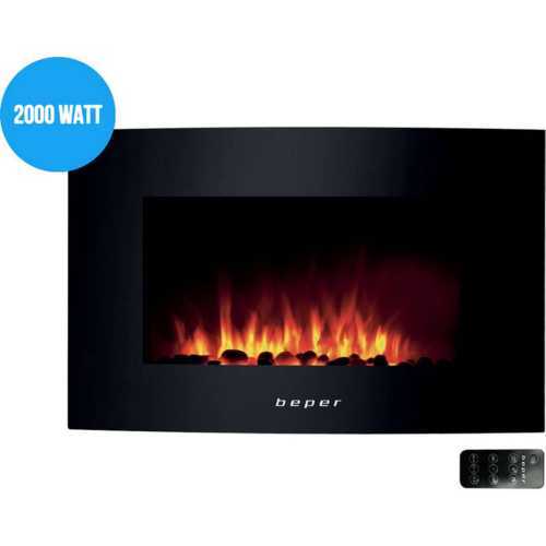 Foto van Beper Elektrische Haard - Sfeerhaard - 2000 Watt - Open Haard Kachel - Afstandsbediening