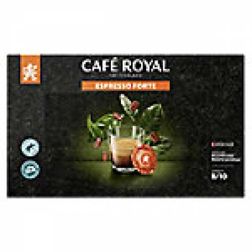 Foto van CAFÉ ROYAL Espresso Forte Koffiepads 50 Stuks