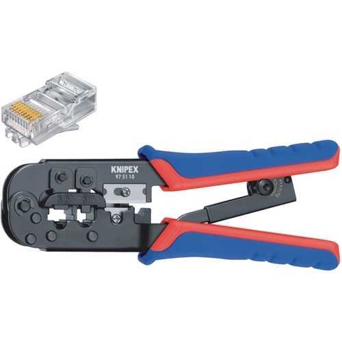 Foto van KRIMPTANG VOOR WESTERN-STEKKERS - GEBRUINEERD - 190mm - Knipex