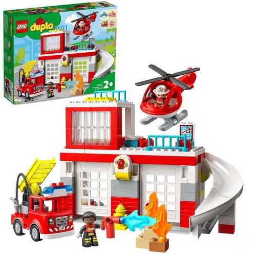 Foto van LEGO DUPLO - Brandweerkazerne & Helikopter 10970