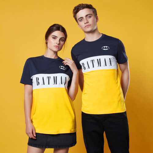 Foto van Batman Panelled T-Shirt - Yellow - S