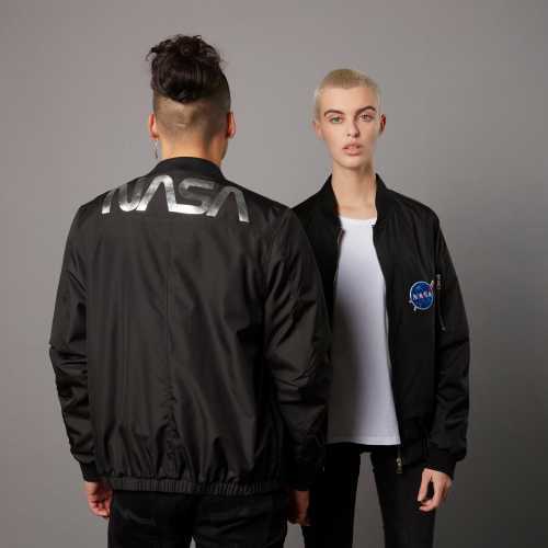Foto van NASA Badged Bomber Jacket - Black - S