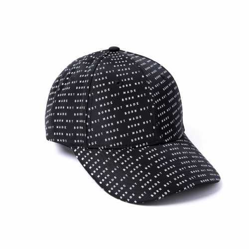 Foto van Milliner 6 Panel Nylon Black Repeat Printed