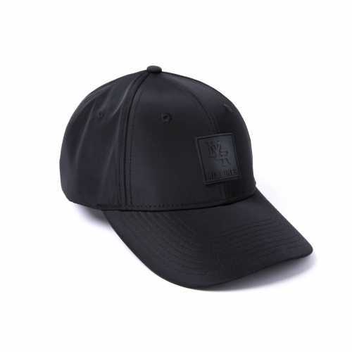 Foto van Milliner 6 Panel Nylon Rubber Badge Black Cap