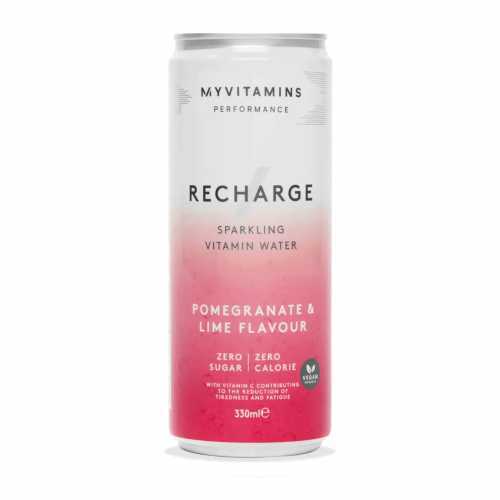 Foto van Recharge Sparkling Vitamin Water (Sample) - Pomegranate & Lime