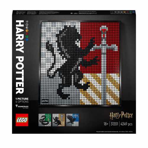 Foto van LEGO Art - Harry Potter Hogwarts Crests 31201