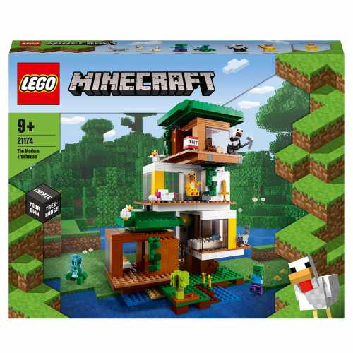 Foto van LEGO Minecraft - De moderne boomhut 21174